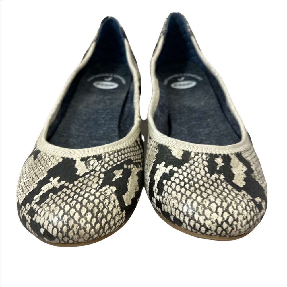 Dr Scholls No Chill Size 7 Brown Snake Print Slip On Be Free Comfort Shoe